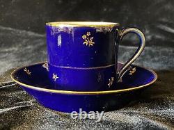 Beautiful Vintage Serves Demitasse Cup and Saucer