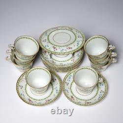 Bernardaud Artois Vert Versailles Demitasse Espresso Cups & Saucers 8 Pc Set C