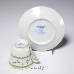 Bernardaud Artois Vert Versailles Demitasse Espresso Cups & Saucers 8 Pc Set C