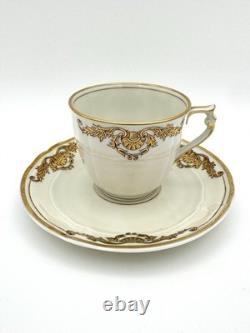 Bernardaud Coquille Demitasse Cups & Saucers, Set of 4