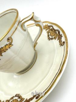 Bernardaud Coquille Demitasse Cups & Saucers, Set of 4