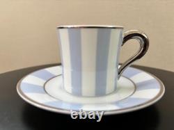 Bernardaud Galerie Royale Wallis Demitasse Cups & Saucers Set of 6 Limoges