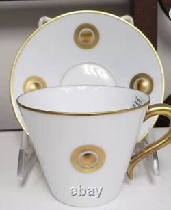 Bernardaud ITHAQUE GOLD Teacup And Saucer Never Used NEW witho Tags Or Box