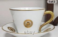 Bernardaud ITHAQUE GOLD Teacup And Saucer Never Used NEW witho Tags Or Box