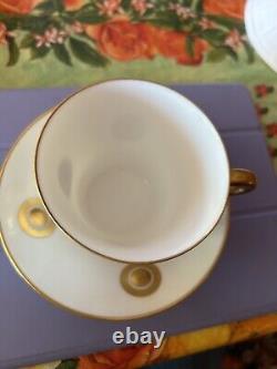 Bernardaud ITHAQUE GOLD Teacup And Saucer Never Used NEW witho Tags Or Box