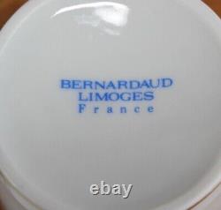 Bernardaud Limoges Demitasse Espresso Cups & Saucers Gold FOUR 4 France