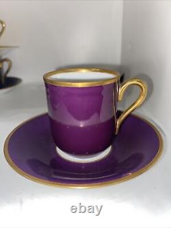 Bing & Grondahl Set Of 6 Vintage 1940's Demitasse Cups & Saucers #600