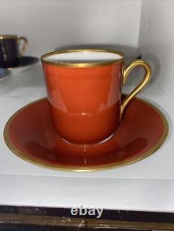 Bing & Grondahl Set Of 6 Vintage 1940's Demitasse Cups & Saucers #600