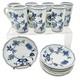 Blue Danube Japan Porcelain Demitasse Cups W Saucers Set Of 6 Blue White Floral