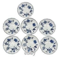 Blue Danube Japan Porcelain Demitasse Cups w Saucers Set Of 6 Blue White Floral