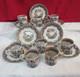 Booth's Old Dutch Demitasse Cups & Saucers Silicon China England-7 Sets Plus 1