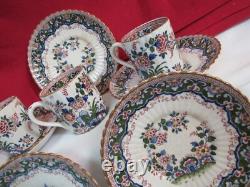 Booth's OLD DUTCH Demitasse Cups & Saucers Silicon China England-7 sets PLUS 1