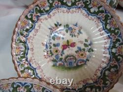 Booth's OLD DUTCH Demitasse Cups & Saucers Silicon China England-7 sets PLUS 1