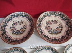 Booth's OLD DUTCH Demitasse Cups & Saucers Silicon China England-7 sets PLUS 1