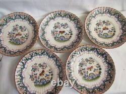 Booth's OLD DUTCH Demitasse Cups & Saucers Silicon China England-7 sets PLUS 1
