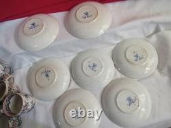 Booth's OLD DUTCH Demitasse Cups & Saucers Silicon China England-7 sets PLUS 1