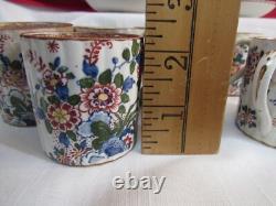 Booth's OLD DUTCH Demitasse Cups & Saucers Silicon China England-7 sets PLUS 1