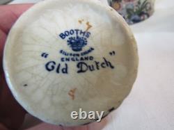 Booth's OLD DUTCH Demitasse Cups & Saucers Silicon China England-7 sets PLUS 1