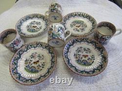 Booths England Old Dutch Antique Silicon China Demitasse Cups / Saucers-4 Sets