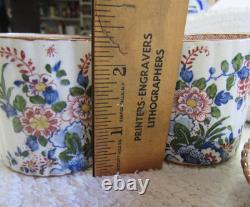 Booths England Old Dutch Antique Silicon China Demitasse Cups / Saucers-4 Sets