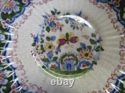 Booths England Old Dutch Antique Silicon China Demitasse Cups / Saucers-4 Sets