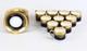 C. 1900 Set Of 10 Bawo & Dotter Limoges Gilt And Blue Demitasse Cups & Saucers