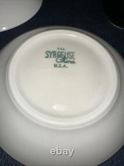 C&O Railway Restaurant Ware Silhouette Black & White Demitasse Cups & Saucers 9