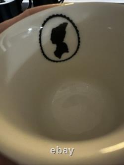 C&O Railway Restaurant Ware Silhouette Black & White Demitasse Cups & Saucers 9
