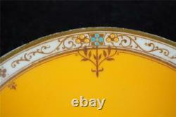 C1933 Royal Worcester Jewelled Demitasse Coffee Cup & Saucer