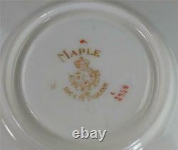 C1933 Royal Worcester Jewelled Demitasse Coffee Cup & Saucer