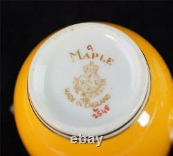 C1933 Royal Worcester Jewelled Demitasse Coffee Cup & Saucer