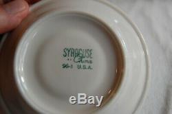 CB&Q RR Violets & Daisies Back Marked Demitasse Cup & Syracuse Demitasse Saucer