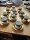 Ch Field Haviland Limoges Demitasse Cup & Saucer Lot Of 10 Green & Gold Vintage