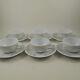 Classic Rose Collection Rosenthal 8 Cups & Saucers 3029 Sanssouci Gold Embossed
