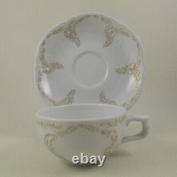 CLASSIC ROSE COLLECTION ROSENTHAL 8 Cups & Saucers 3029 Sanssouci Gold Embossed