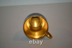 COALPORT England DEMITASSE CUP & SAUCER Cobalt Blue & Gold