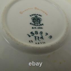 COALPORT Jewelled & Gold Encrusted Demitasse Cup & Saucer c1891 SOLD AS IS