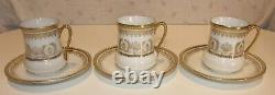 CS Prussia Carl Schlegelmilch Tea Pot, Platter & 6 demitasse cups/Saucers