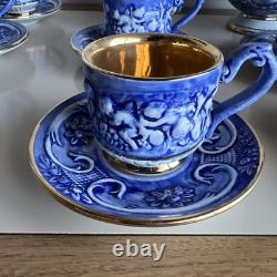 Capodimonte Demitasse 12 Sets Cup, Saucer, Coffee, Milk & Sugar Bowl DRS Italy