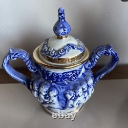 Capodimonte Demitasse 12 Sets Cup, Saucer, Coffee, Milk & Sugar Bowl DRS Italy