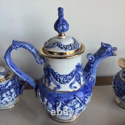 Capodimonte Demitasse 12 Sets Cup, Saucer, Coffee, Milk & Sugar Bowl DRS Italy