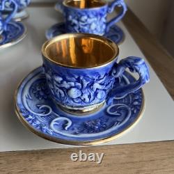 Capodimonte Demitasse 12 Sets Cup, Saucer, Coffee, Milk & Sugar Bowl DRS Italy