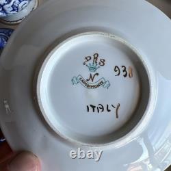 Capodimonte Demitasse 12 Sets Cup, Saucer, Coffee, Milk & Sugar Bowl DRS Italy