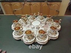 Capodimonte Set of 10 Demitasse Cups & Saucers with Sugar Bowl & Undertray LOOK