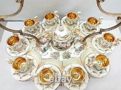 Capodimonte Tea Demitasse Espresso Cups Saucers Tray Set Cherub Serpent Italy