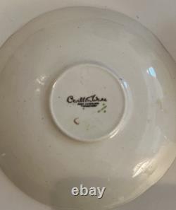 Carlton Ware Royal Blue Bleu Spiders Web Demitasse Cups & Saucers Set Of 11