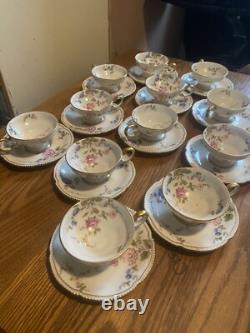 Castleton Sunnyvale China Demitasse Cups & Saucers Set Of Twelve