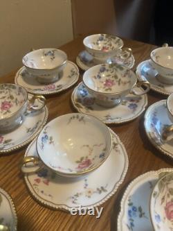 Castleton Sunnyvale China Demitasse Cups & Saucers Set Of Twelve