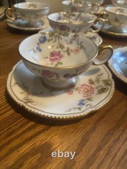 Castleton Sunnyvale China Demitasse Cups & Saucers Set Of Twelve