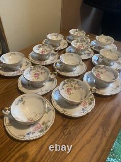 Castleton Sunnyvale China Demitasse Cups & Saucers Set Of Twelve